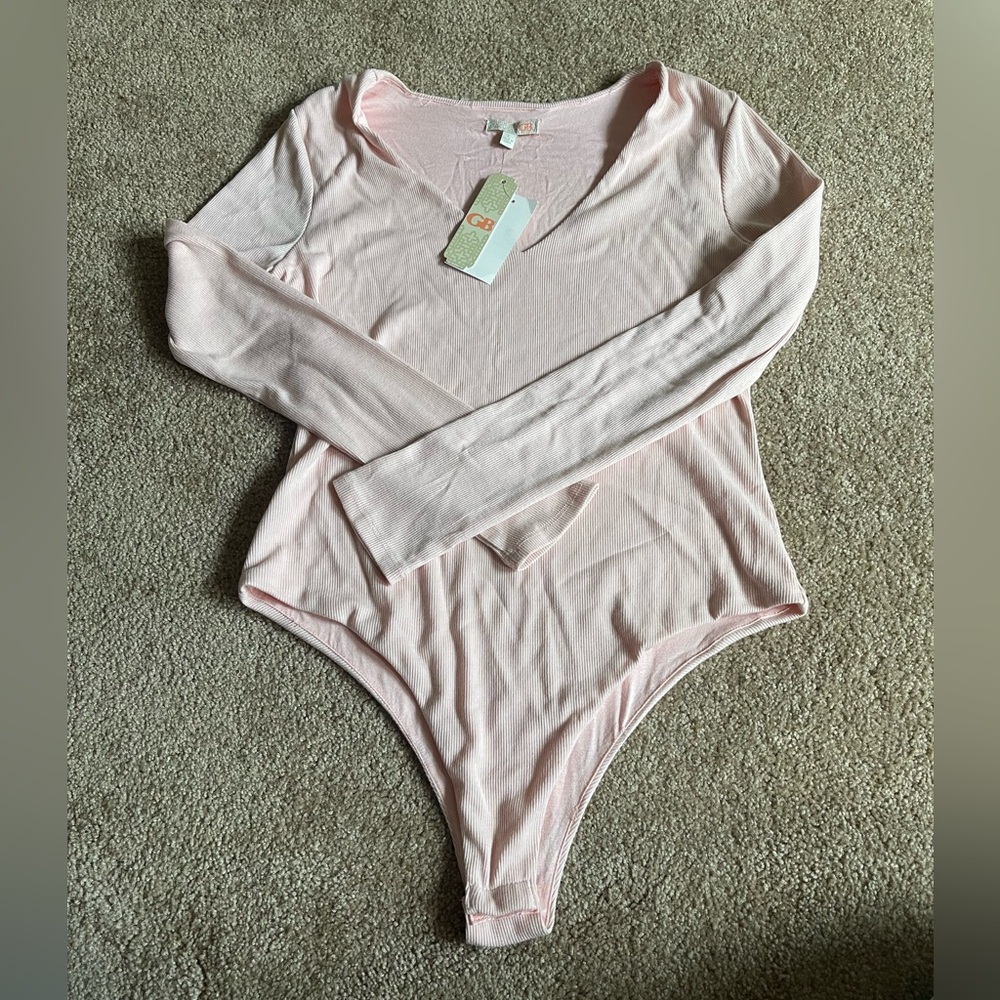 NWT GB Pink Long Sleeve Bodysuit
